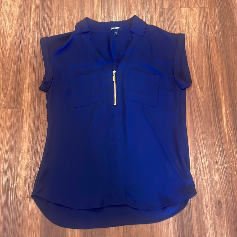 Express Navy Blue Blouse
